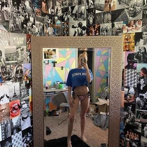 Shein Strawberry Swim Bottoms